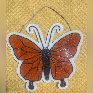 Handmade Butterfly 🦋 Wall Art Mixed Media Resin Mosaic 23.5